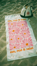 Serviette de plage sun, rest & salat