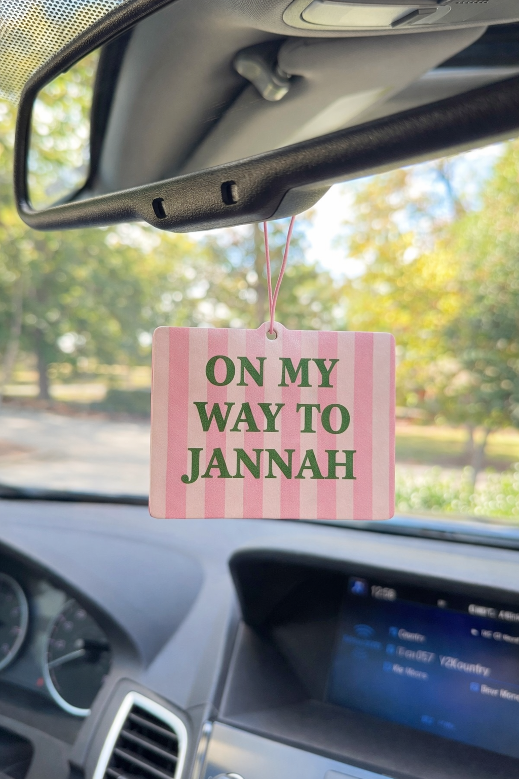 Désodorisant voiture on my way to jannah