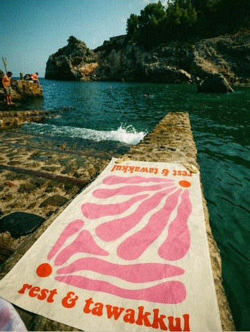 Serviette de plage rest & tawakkul