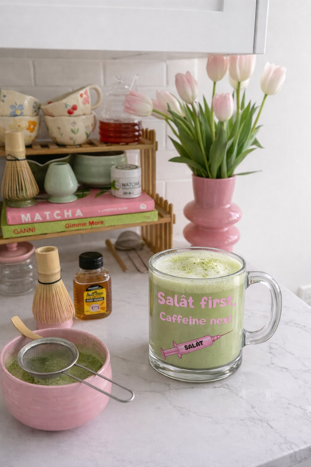 Tasse salat first caffeine next